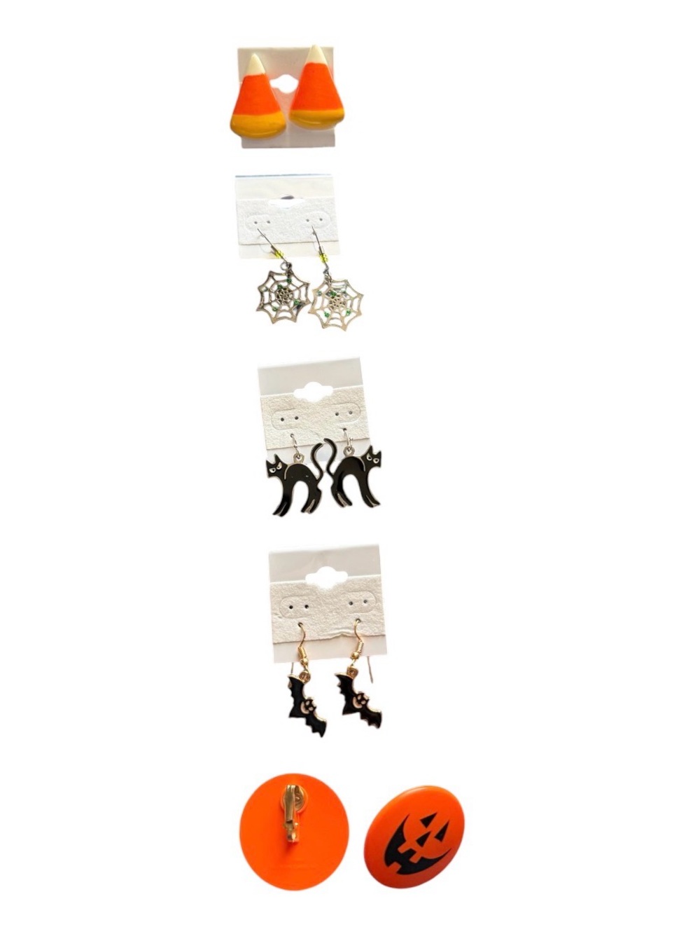 Halloween Themed Earrings Set - 5 pairs